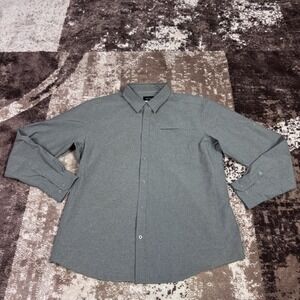 Marmot Shirt Men's XL Charcoal Gray Long Sleeve Button Up Hiking Casual